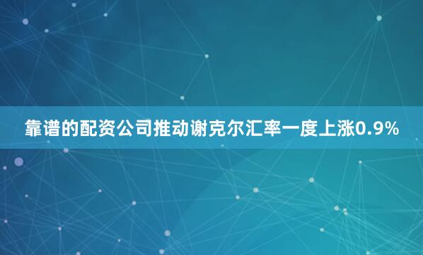 靠谱的配资公司推动谢克尔汇率一度上涨0.9%